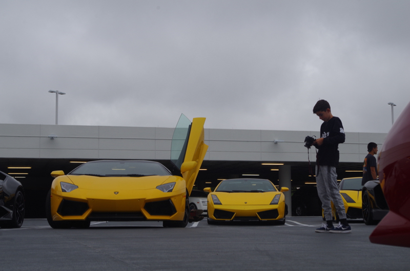 Illustration for article titled Supercars Took Over A Garage To Welcome The $1.9 Million Lamborghini Centenario